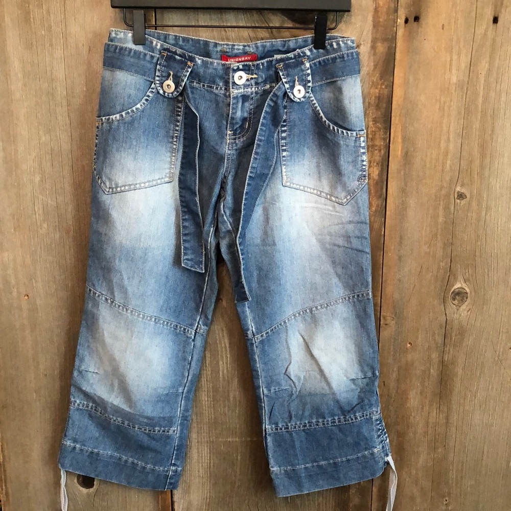 Y2K UNIONBAY Denim Cropped Jeans in Blue Size 1 Juniors
